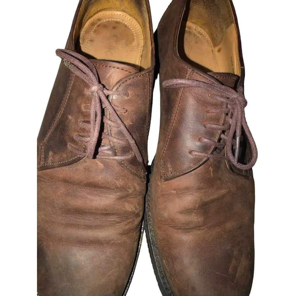 Cole Haan Men Shoe Size 12M‎ Brown Oxford Dress Pre Owned C00068